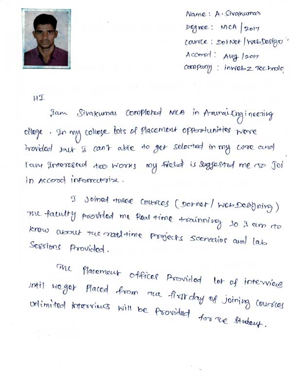 Dot Student Testimonial