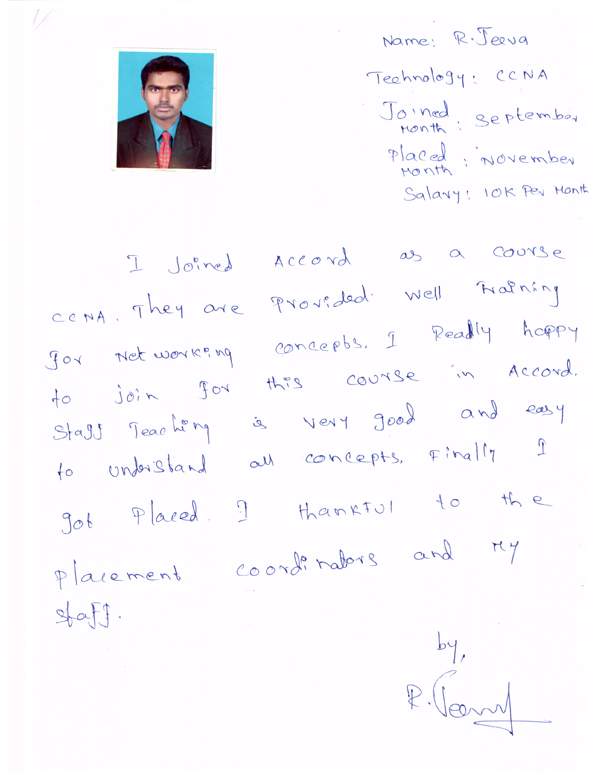 CCNA Student Testimonial