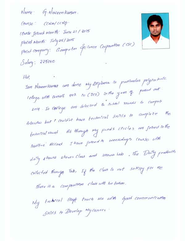 CCNA Student Testimonial