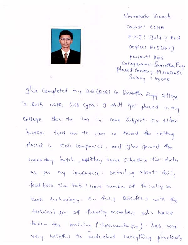 CCNA Student Testimonial