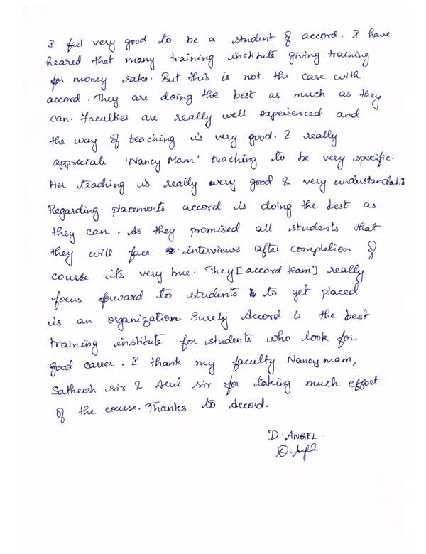 PHP Student Testimonial