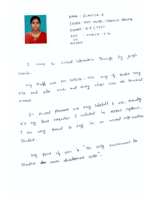 PHP Student Testimonial