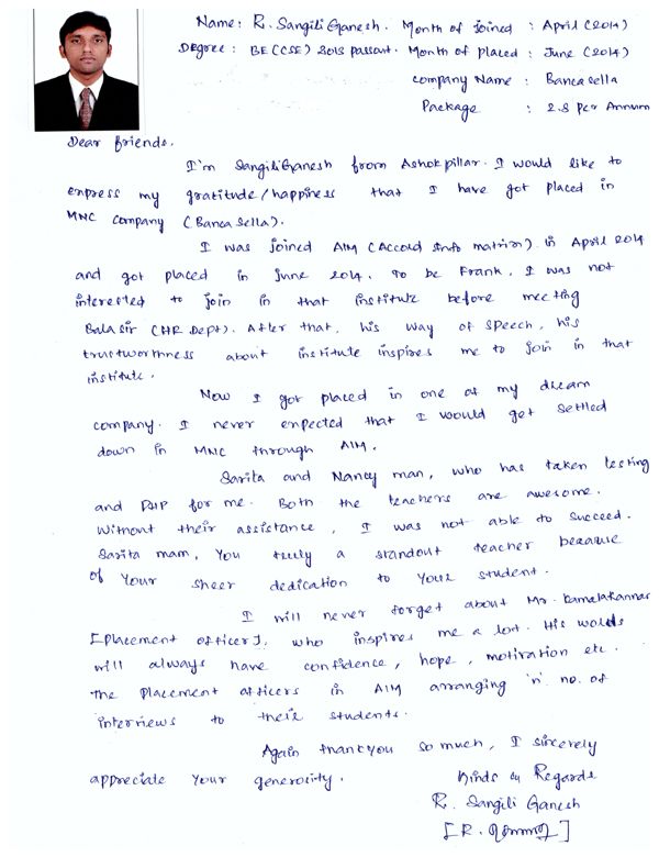 PHP Student Testimonial