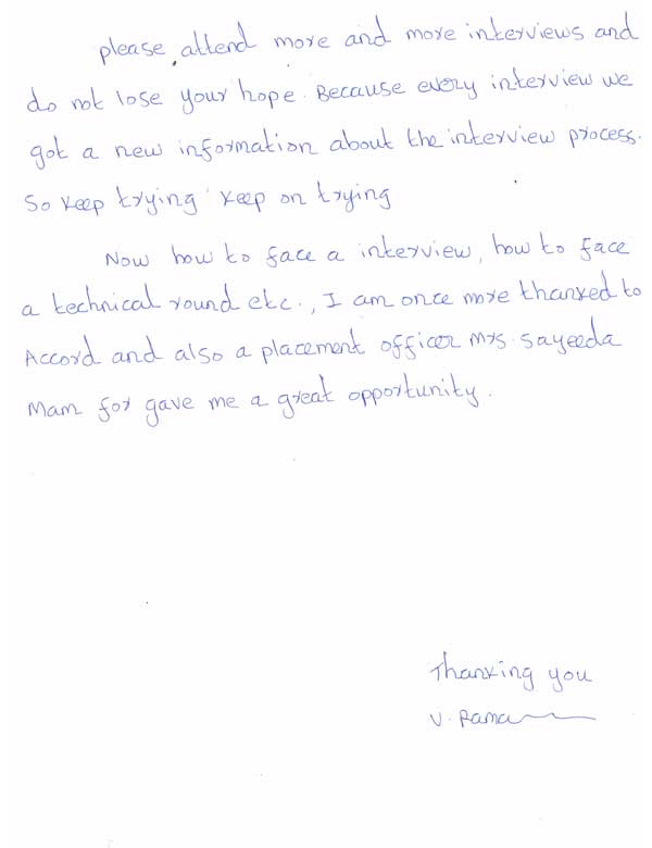 PHP Student Testimonial