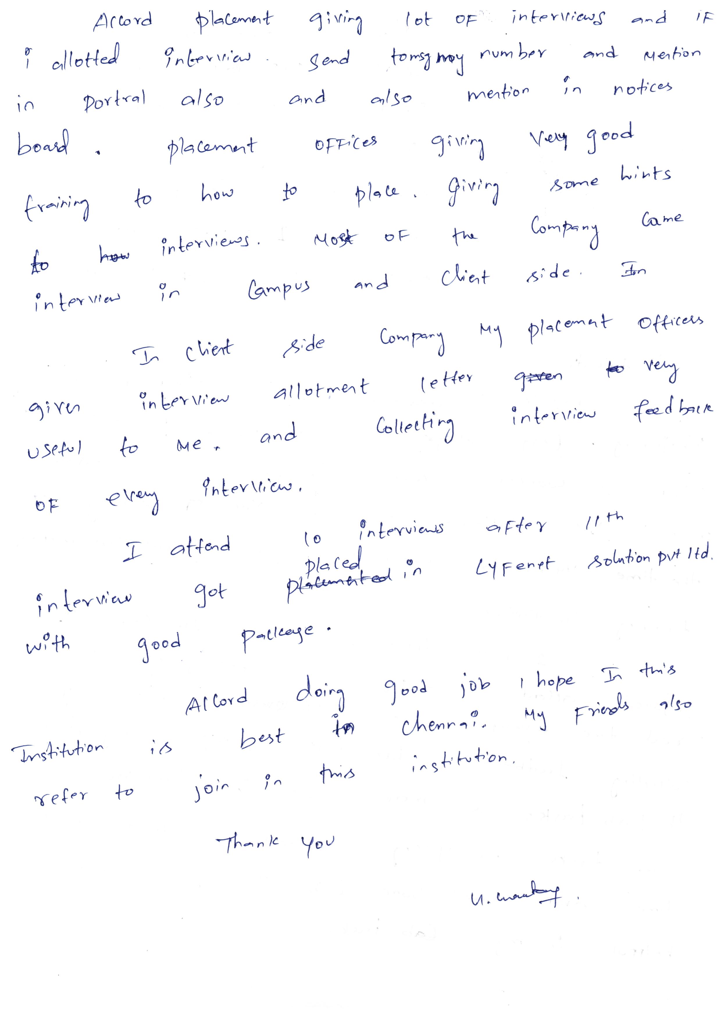 PHP Student Testimonial